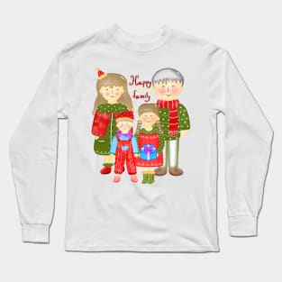 Happy family Long Sleeve T-Shirt